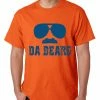 Bewild Sport Inspiration Funny "Da Bears" Sunglasses & Mustache Mens T-shirt