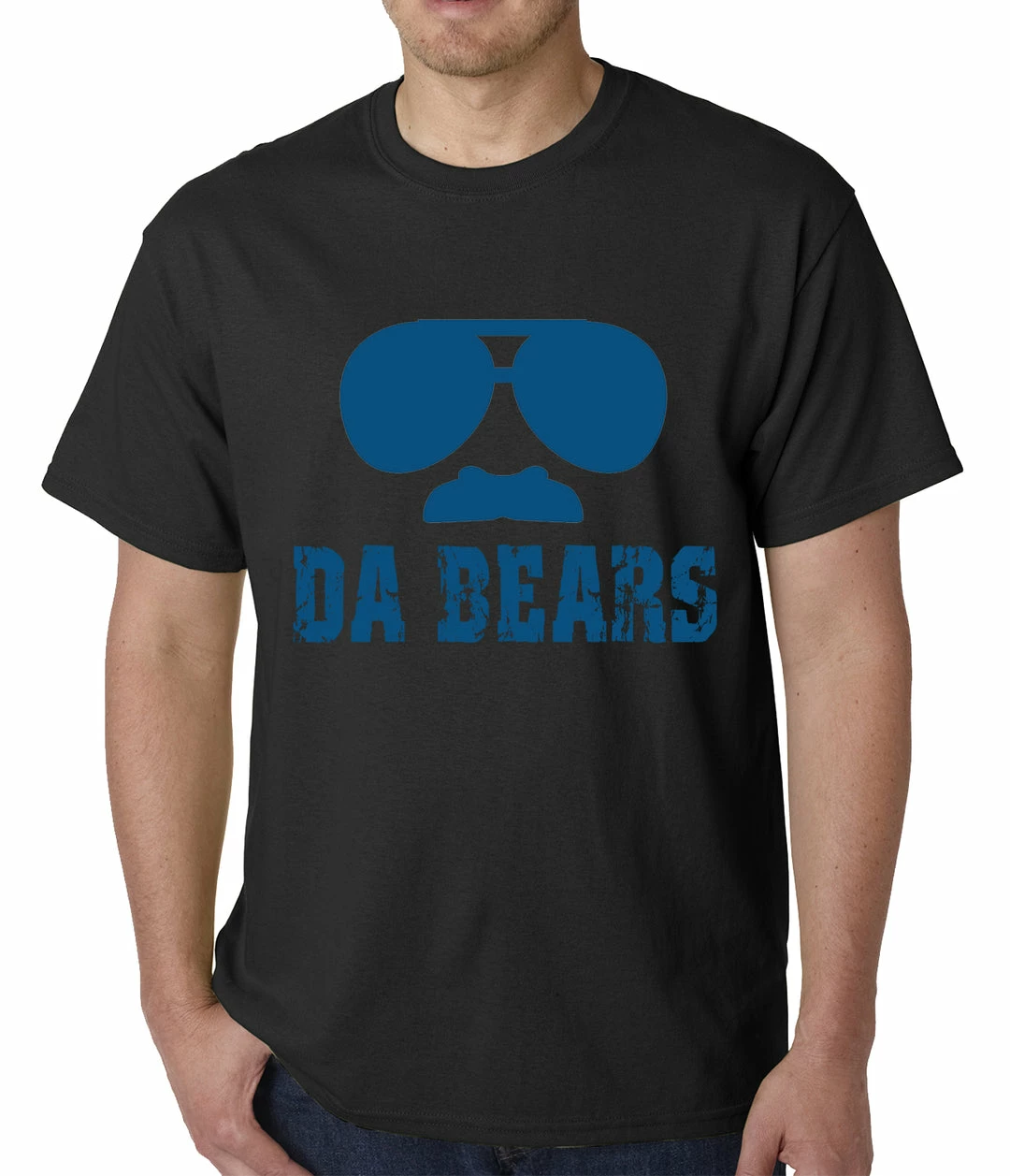 Bewild Sport Inspiration Funny "Da Bears" Sunglasses & Mustache Mens T-shirt 4 Bewild Sport Inspiration Funny "Da Bears" Sunglasses & Mustache Mens T-shirt
