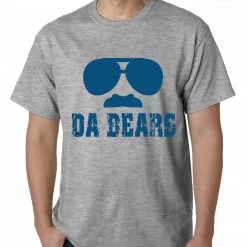 Bewild Sport Inspiration Funny "Da Bears" Sunglasses & Mustache Mens T-shirt 12 Bewild Sport Inspiration Funny