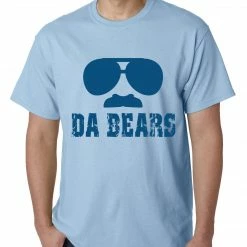 Bewild Sport Inspiration Funny "Da Bears" Sunglasses & Mustache Mens T-shirt 13 Bewild Sport Inspiration Funny