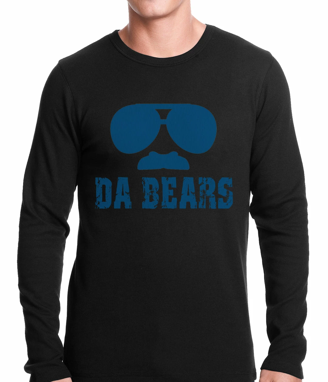Bewild Funny "Da Bears" Sunglasses & Mustache Thermal Shirt Sport Inspiration 4 Bewild Funny "Da Bears" Sunglasses & Mustache Thermal Shirt Sport Inspiration