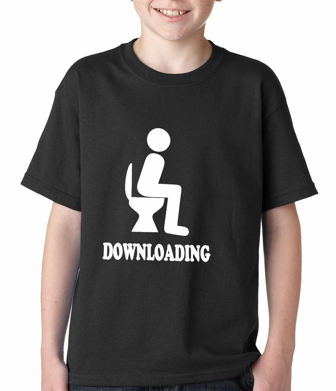 Bewild Funny Downloading Poop Kids T-shirt 3 Bewild Funny Downloading Poop Kids T-shirt