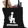 Bewild Funny Downloading Poop Tote Bag Cool Funny & Offensive 1 Bewild Funny Downloading Poop Tote Bag Cool Funny & Offensive