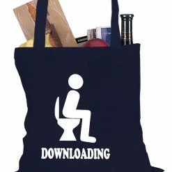 Bewild Funny Downloading Poop Tote Bag Cool Funny & Offensive 11 Bewild Funny Downloading Poop Tote Bag Cool Funny & Offensive