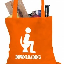 Bewild Funny Downloading Poop Tote Bag Cool Funny & Offensive 12 Bewild Funny Downloading Poop Tote Bag Cool Funny & Offensive