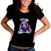 Bewild Galaxy Cartoon Hand Holding Diamond Girl's T-Shirt