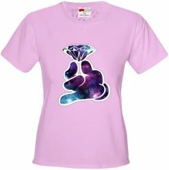 Bewild Galaxy Cartoon Hand Holding Diamond Girl's T-Shirt 19 Bewild Galaxy Cartoon Hand Holding Diamond Girl's T-Shirt
