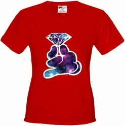 Bewild Galaxy Cartoon Hand Holding Diamond Girl's T-Shirt 21 Bewild Galaxy Cartoon Hand Holding Diamond Girl's T-Shirt