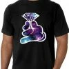 Bewild Cool Funny & Offensive Galaxy Cartoon Hand Holding Diamond Men's T-Shirt