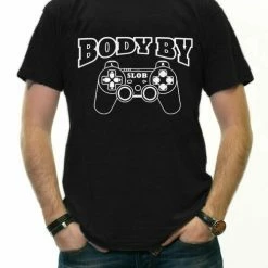 Bewild Gamer Shirts - Body By Slob Men's T-Shirt Cool Funny & Offensive