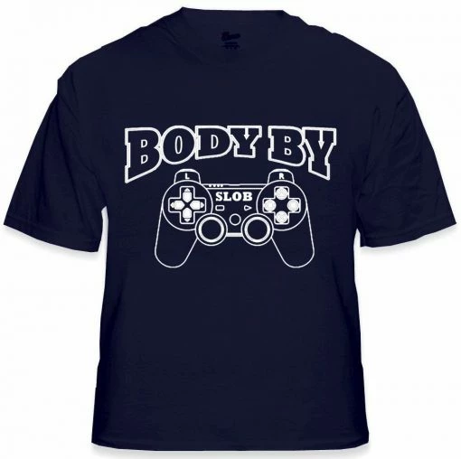 Bewild Gamer Shirts - Body By Slob Men's T-Shirt Cool Funny & Offensive