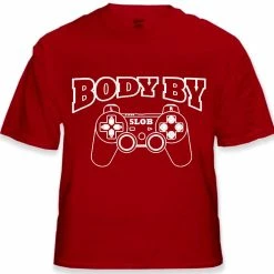 Bewild Gamer Shirts - Body By Slob Men's T-Shirt Cool Funny & Offensive