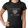Bewild Gangsta Of Love Heart Teardrop Girls T-shirt Cool Funny & Offensive 1 Bewild Gangsta Of Love Heart Teardrop Girls T-shirt Cool Funny & Offensive