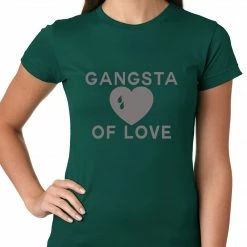 Bewild Gangsta Of Love Heart Teardrop Girls T-shirt Cool Funny & Offensive 10 Bewild Gangsta Of Love Heart Teardrop Girls T-shirt Cool Funny & Offensive