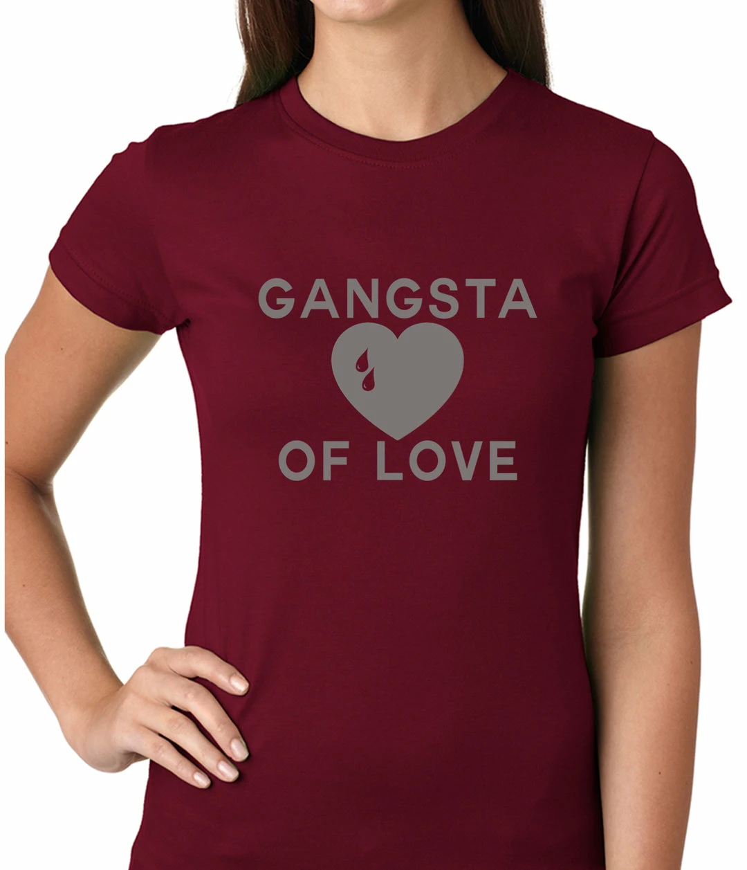 Bewild Gangsta Of Love Heart Teardrop Girls T-shirt Cool Funny & Offensive 7 Bewild Gangsta Of Love Heart Teardrop Girls T-shirt Cool Funny & Offensive