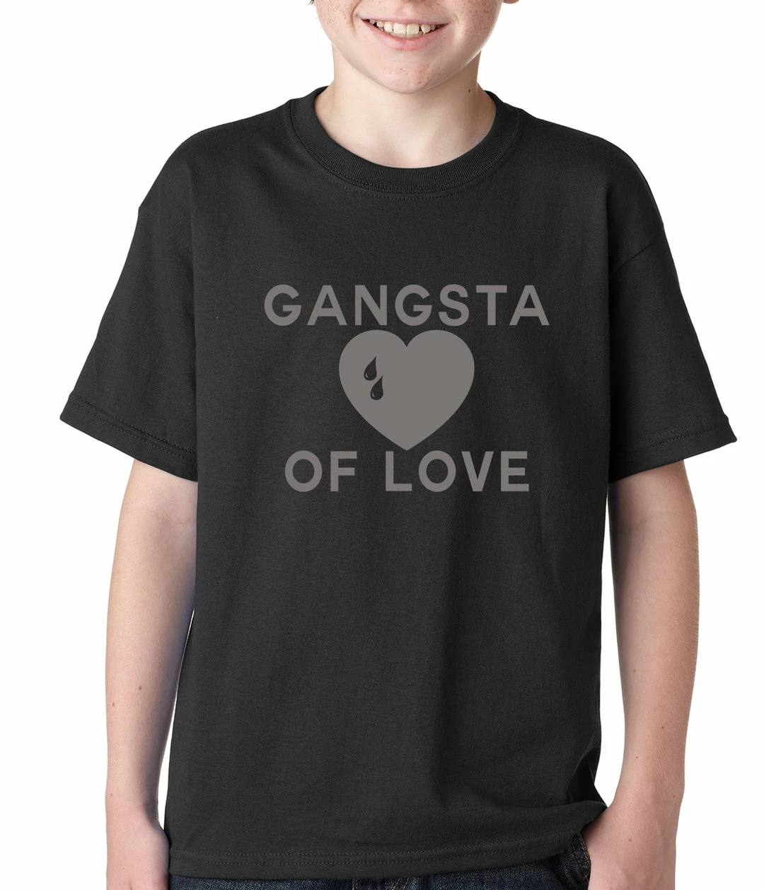 Bewild Cool Funny & Offensive Gangsta Of Love Heart Teardrop Kids T-shirt 3 Bewild Cool Funny & Offensive Gangsta Of Love Heart Teardrop Kids T-shirt