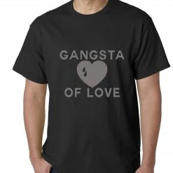 Bewild Gangsta Of Love Heart Teardrop Mens T-shirt