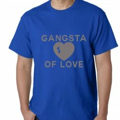 Bewild Gangsta Of Love Heart Teardrop Mens T-shirt