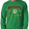 Bewild Gangsta Wrap Funny Christmas Adult Crewneck Holiday Prints