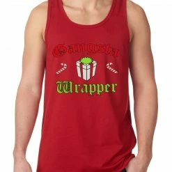Bewild Gangsta Wrap Funny Christmas Tank Top
