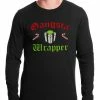 Bewild Gangsta Wrap Funny Christmas Thermal Shirt Holiday Prints 2 Bewild Gangsta Wrap Funny Christmas Thermal Shirt Holiday Prints