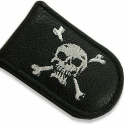 Bewild Genuine Leather Magnetic Money Clip (Skull & Crossbones)