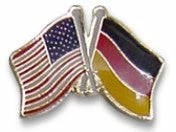 Bewild German American Lapel Pin