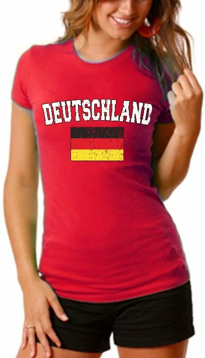 Bewild Nationality & Ethnic Germany "Deutschland" Vintage Flag International Girls T-Shirt 3 Bewild Nationality & Ethnic Germany "Deutschland" Vintage Flag International Girls T-Shirt