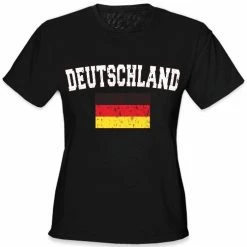 Bewild Nationality & Ethnic Germany "Deutschland" Vintage Flag International Girls T-Shirt 11 Bewild Nationality & Ethnic Germany