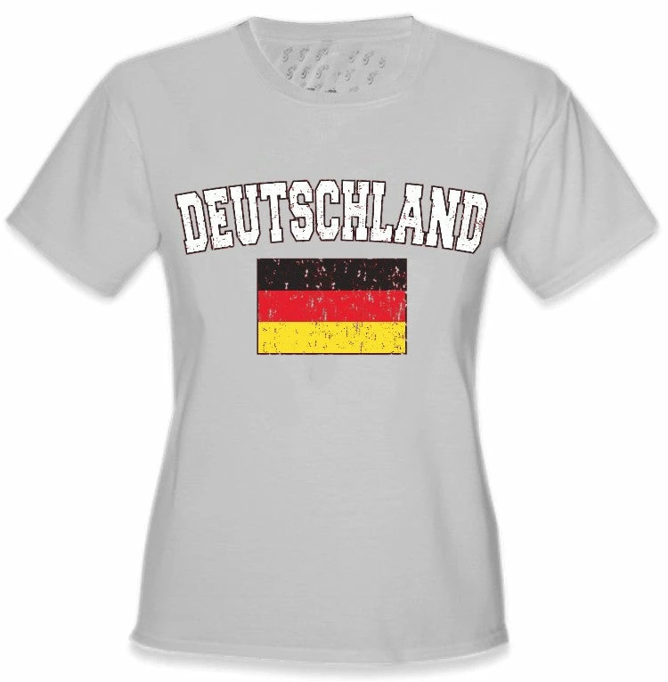 Bewild Nationality & Ethnic Germany "Deutschland" Vintage Flag International Girls T-Shirt 6 Bewild Nationality & Ethnic Germany "Deutschland" Vintage Flag International Girls T-Shirt