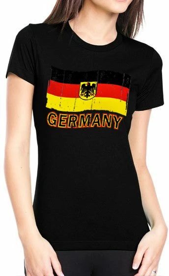 Bewild Germany Vintage Flag Girl's T-Shirt Nationality & Ethnic 5 Bewild Germany Vintage Flag Girl's T-Shirt Nationality & Ethnic