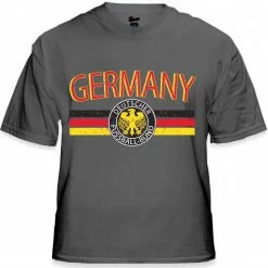 Bewild Nationality & Ethnic Germany Vintage Shield International Mens T-Shirt
