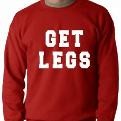Bewild Get Legs Adult Crewneck Sweatshirt Sport Inspiration