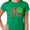 Bewild Get Lucky Irish Shamrock Girls T-shirt 1 Bewild Get Lucky Irish Shamrock Girls T-shirt