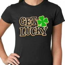Bewild Get Lucky Irish Shamrock Girls T-shirt 14 Bewild Get Lucky Irish Shamrock Girls T-shirt