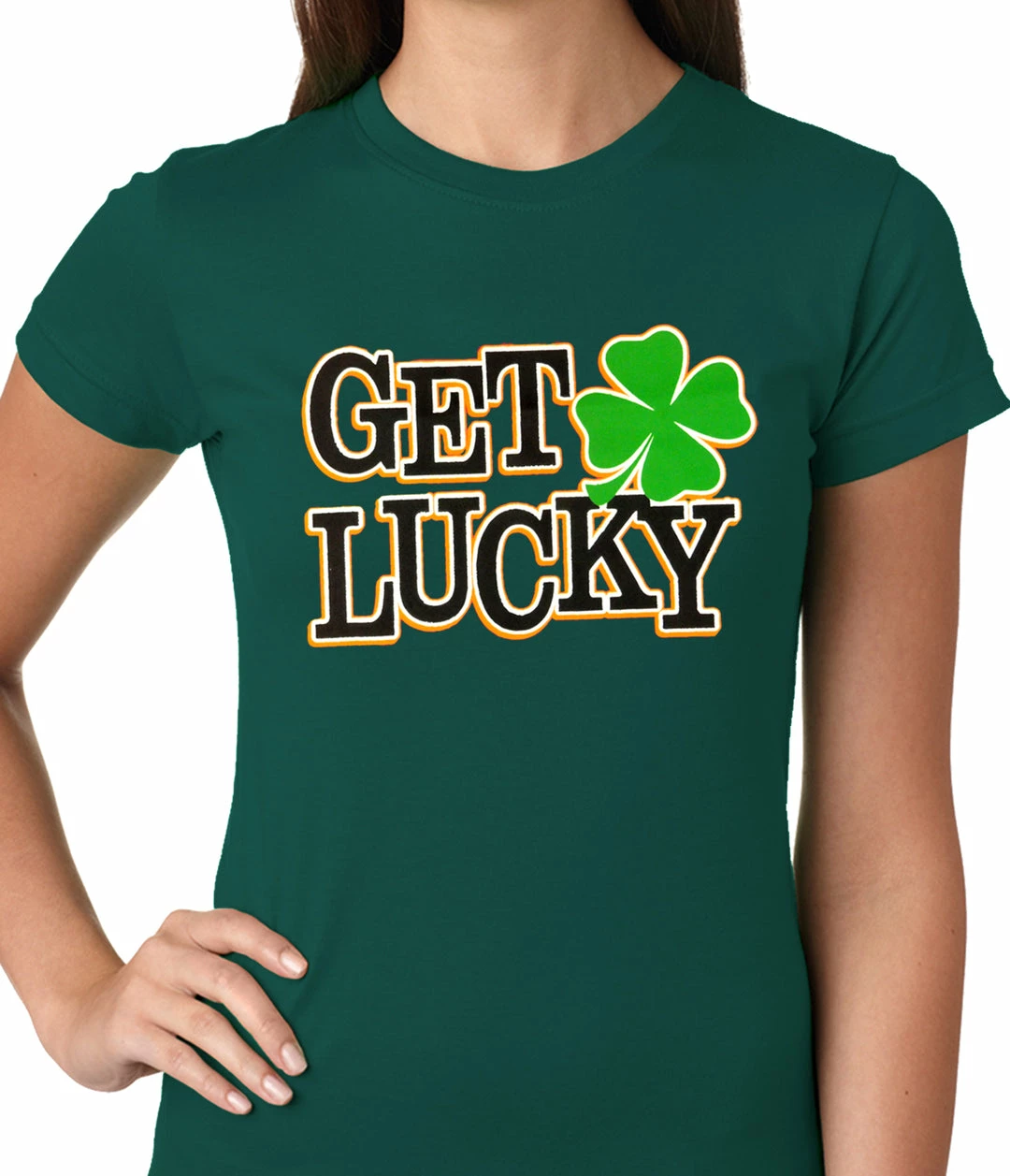 Bewild Get Lucky Irish Shamrock Girls T-shirt 7 Bewild Get Lucky Irish Shamrock Girls T-shirt