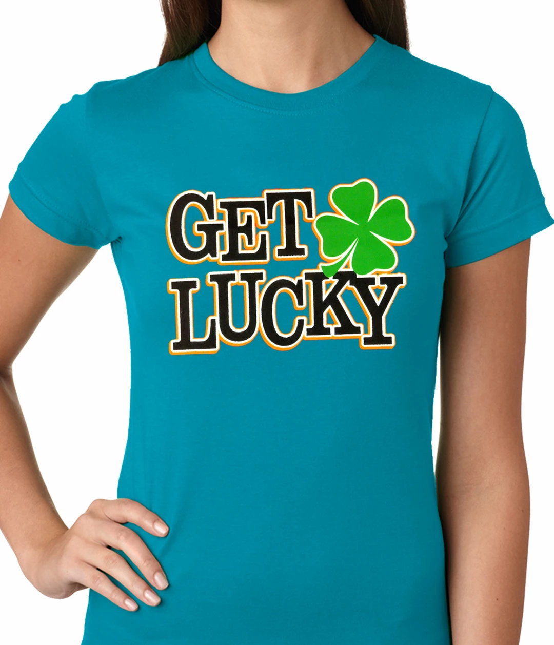 Bewild Get Lucky Irish Shamrock Girls T-shirt 11 Bewild Get Lucky Irish Shamrock Girls T-shirt