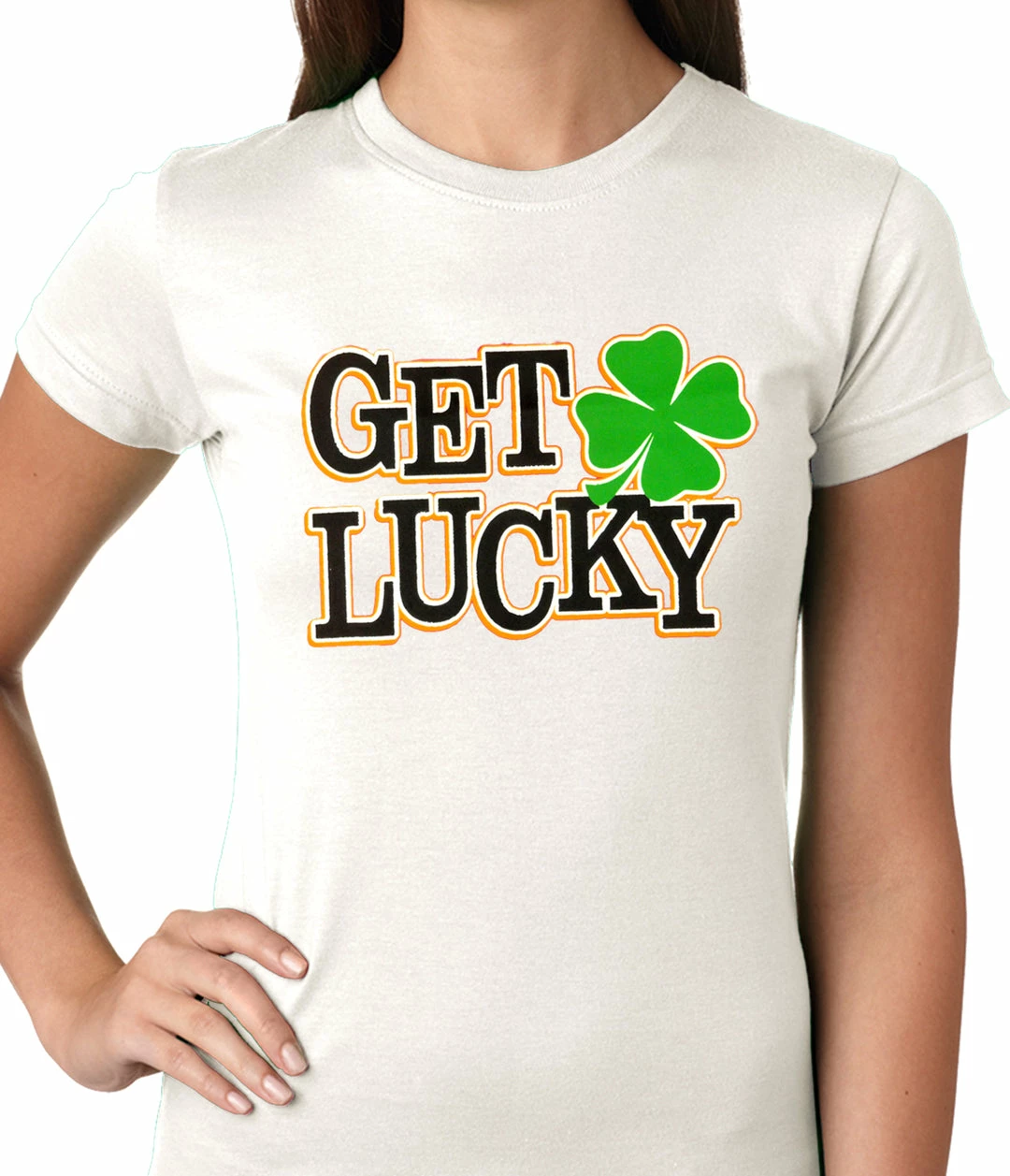 Bewild Get Lucky Irish Shamrock Girls T-shirt 12 Bewild Get Lucky Irish Shamrock Girls T-shirt