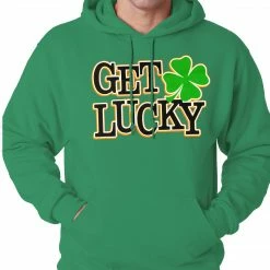 Bewild St.Patricks Day Get Lucky Irish Shamrock Hoodie