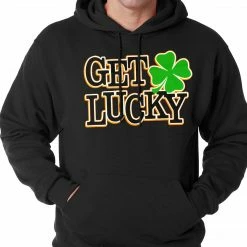 Bewild St.Patricks Day Get Lucky Irish Shamrock Hoodie