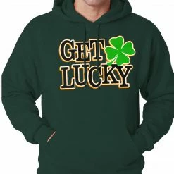 Bewild St.Patricks Day Get Lucky Irish Shamrock Hoodie