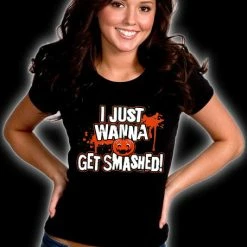 Bewild Cool Funny & Offensive Get Smashed Girl's T-Shirt