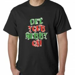Bewild Get Your Merry On Christmas Mens T-shirt