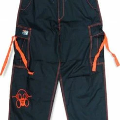 Bewild Ghast Apparel Ghast Cargo Drawstring Pants (Black / Red)