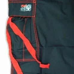 Bewild Ghast Apparel Ghast Cargo Drawstring Pants (Black / Red)