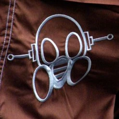 Bewild Ghast Cargo Drawstring Pants (Brown/Lt. Blue)