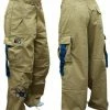 Bewild Ghast Cargo Drawstring Pants (Khaki / Blue)