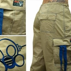 Bewild Ghast Cargo Drawstring Pants (Khaki / Blue) 12 Bewild Ghast Cargo Drawstring Pants (Khaki / Blue)