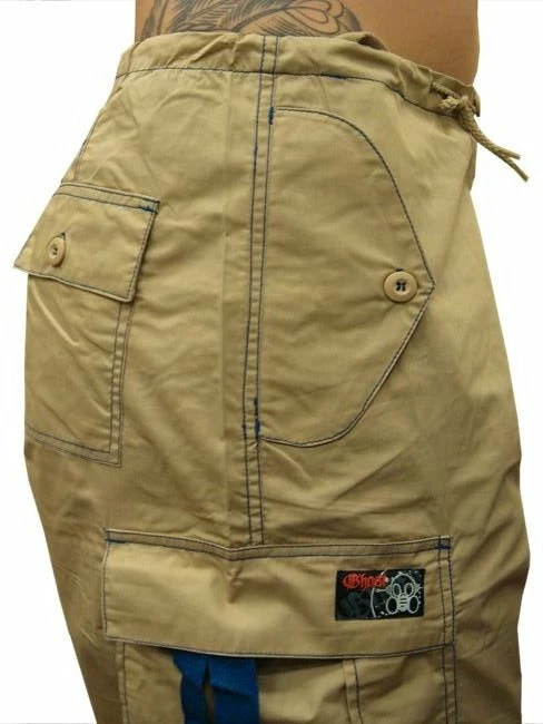 Bewild Ghast Cargo Drawstring Pants (Khaki / Blue) 8 Bewild Ghast Cargo Drawstring Pants (Khaki / Blue)