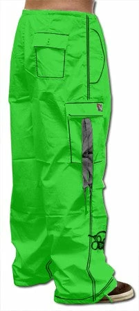 Bewild Ghast Cargo Drawstring Pants (Lime/Black)